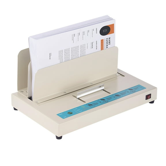 KFFKFF Heat Sealing Device, Accommodates 500 Pages Binding Equipment, Heat Book Sealer with 50mm Sealing Depth for A3(Short Edge)/A4/A5 Paperwork, Includes Infrared Optical Sensing