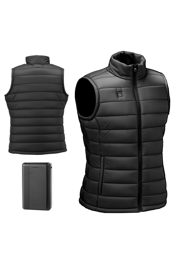 Heated Vest for Men, Electric Warming Vest with 16000 mAh Battery, 8 Heating Zones, Lightweight Rechargeable Winter Gear with 3 Temperature Settings, Ideal for Hiking, Camping, Fishing