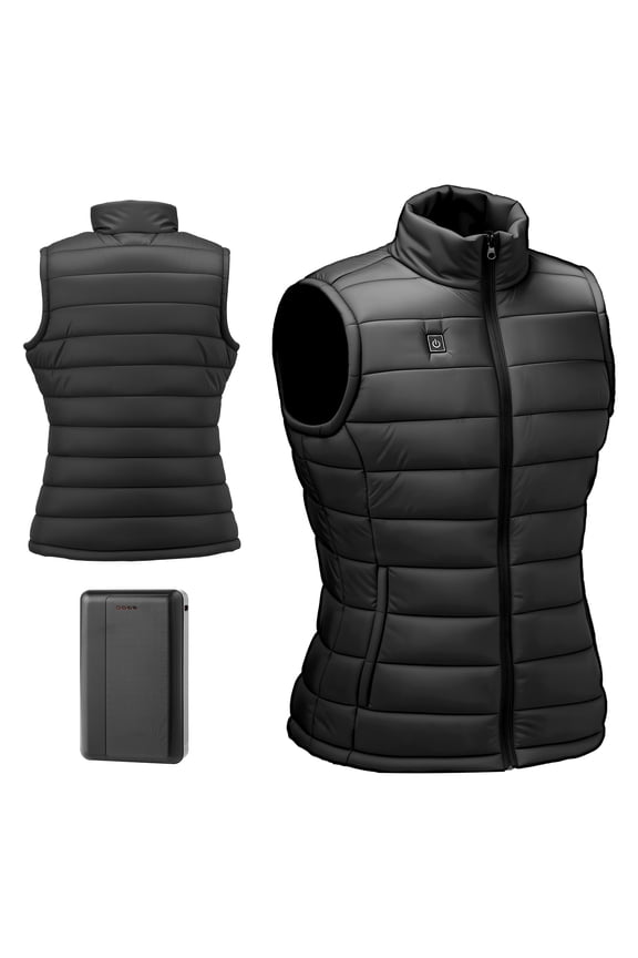 Heated Vest for Women, Electric Warming Vest with 16000 mAh Battery, 8 Heating Zones, Lightweight Rechargeable Winter Wear with 3 Temperature Settings, Ideal for Outdoor Activities, Size M