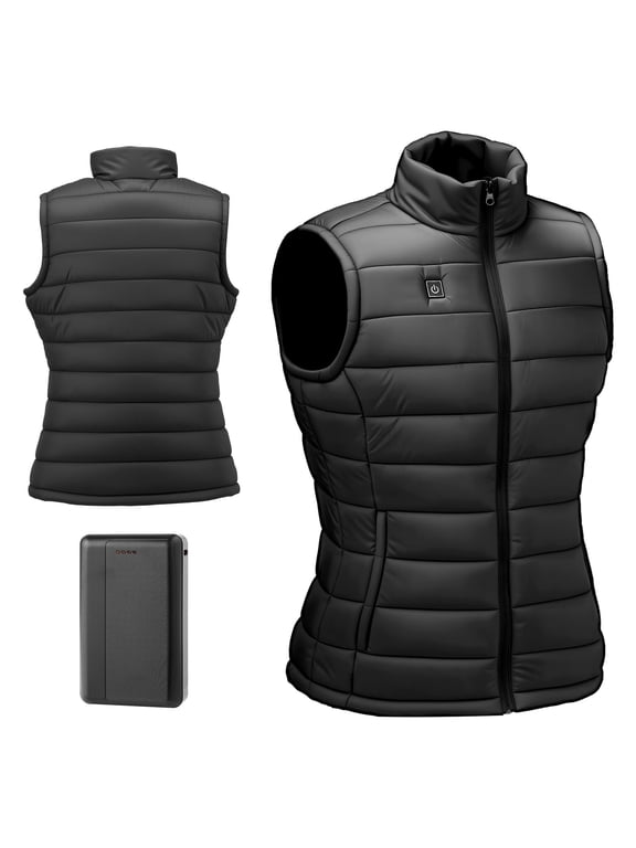 Heated Vest for Women, Lightweight Electric Heating Vest with 16000 Mah Battery, 8 Heating Zones, Adjustable Temperature Levels, Ideal for Outdoor Activities like Hiking, Camping, Fishing
