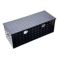 thumbnail image 1 of KFFKFF Heavy-Duty Aluminum Truck Bed Tool Box, Textured Storage Box with Side Handles and Locking Mechanism, Organizer Chest for Trailers, Pickups, Truck Beds, and RVs, 48"x19.5"x17.5", Black, 1 of 8