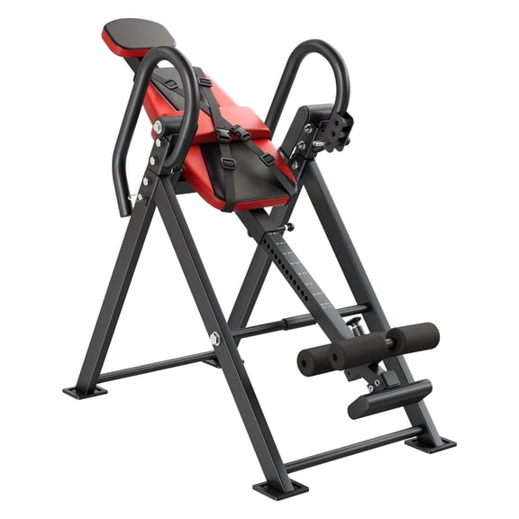 KFFKFF Heavy Duty Inversion Table, 300 lbs Capacity Back Stretcher with Dual-Roller Locking, Adjustable Decompression Table for Neck, Shoulders, and Back Relief