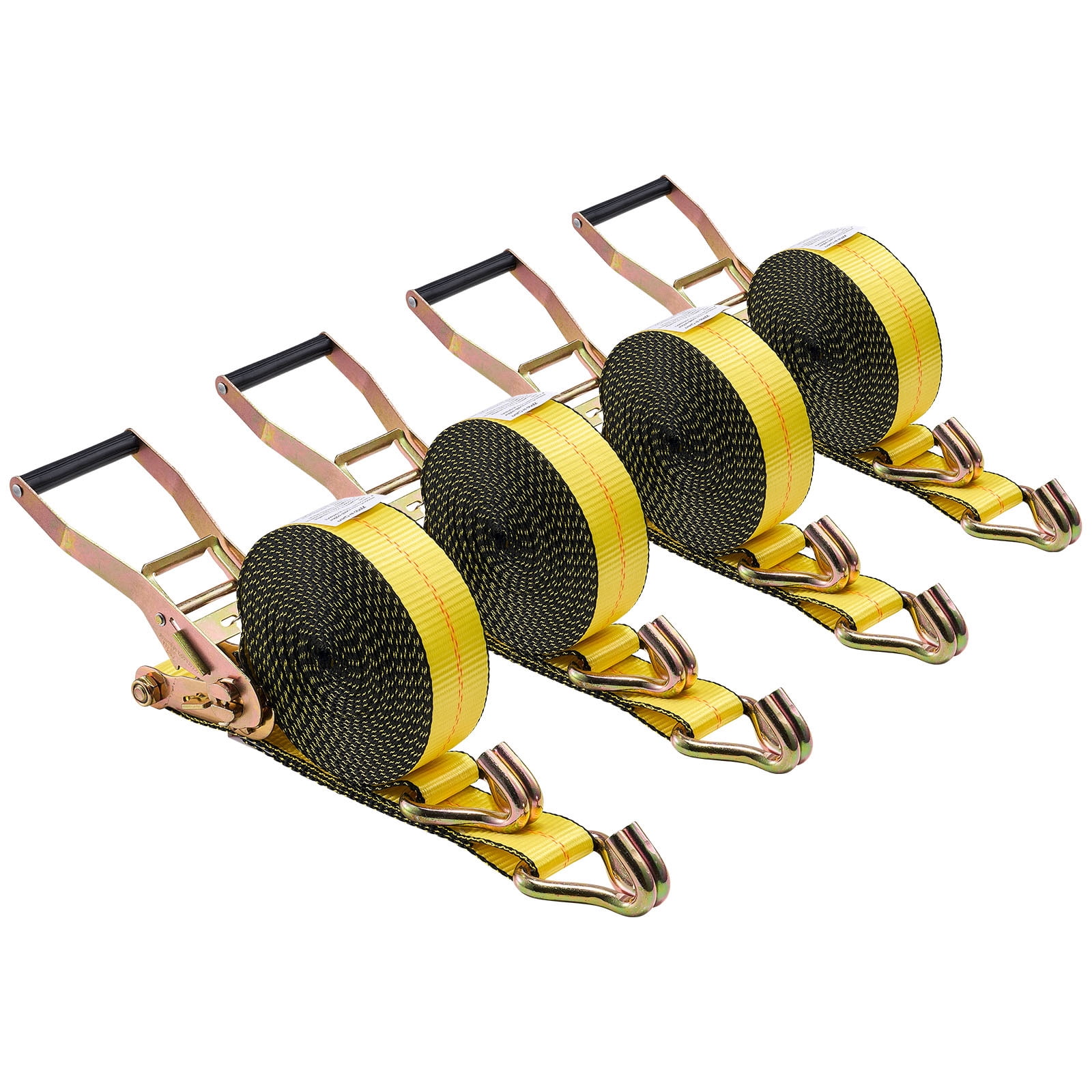 KFFKFF Heavy Duty Ratchet Straps, 2 in x 30 ft, Tie Down Straps with Double J Hook, 10,000 lbs Break Strength, Carry Bag Included, Ideal for Securing Loads on Trailers, Motorcycles, Kayaks, Car Roof