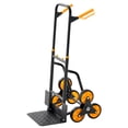 thumbnail image 1 of KFFKFF Heavy-Duty Stair Climbing Cart, 440 lbs Capacity, Folding Trolley with Adjustable Handle, 6 Wheels, and 2 Bungee Cords for Home, Groceries, and Warehouse Use, 1 of 9