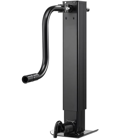 KFFKFF Heavy-Duty Trailer Jack, 12,000 lbs Capacity, Sidewind Square Weld-On Jack with Crank Handle, Adjustable Drop Leg, 26-Inch Travel for RV, Utility, and Boat Trailers