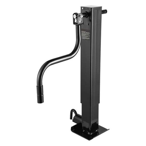 KFFKFF Heavy-Duty Trailer Jack, 12000 lbs Load Capacity, Weld-on Pipe-Mount Swivel Design with Comfortable Handle, 12.6-inch Vertical Travel, Ideal for RV, Horse, Utility, Camping, and Yacht Trailers