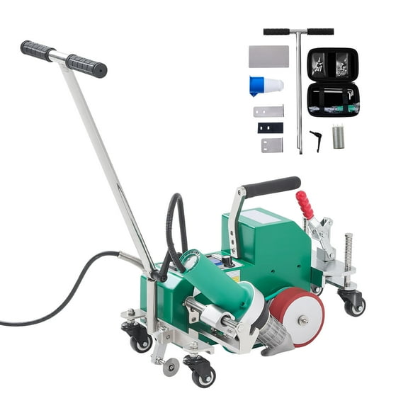 KFFKFF High-Power Roofing Hot Air Welder, 3400W 220V Plastic PVC TPO Welding Machine - 1.57in Welding Width, 0.04-0.08 in Thickness, Adjustable Heat Range 68 -1202 , Ideal for Waterproofing