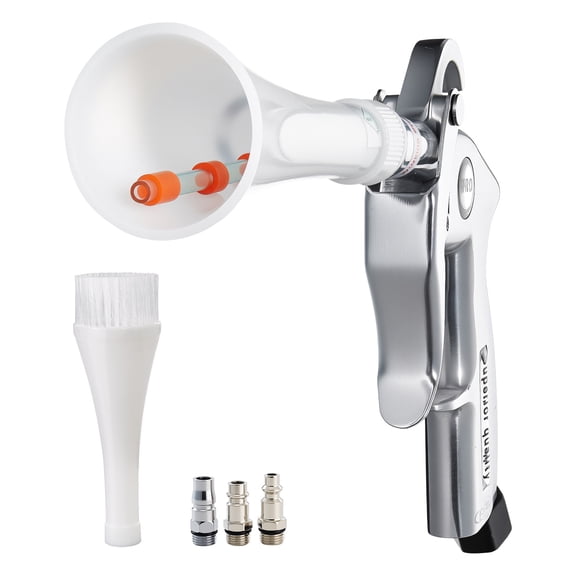 KFFKFF High-Pressure Car Cleaning Gun with Adjustable Airflow, Includes Two Nozzle Sets and 360 Rotating Design for Effective Dirt Removal, Compatible with 1/4 NPT Air Compressors