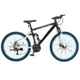 thumbnail image 1 of KFFKFF Hill Cycle, 26-inch ATB Bike with Comprehensive Double Suspension, 21 Gears Rotary Shift, Cushioned Seat, Twin Disk Brakes, Alloy Aluminum Structure, Recreational Biking for Adults, 1 of 9