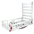 thumbnail image 1 of KFFKFF Hitch Mount Cargo Carrier 50 x 29.5 x 8.7 in 500lb and Folding Ramp Fits 2" Receiver, 1 of 10