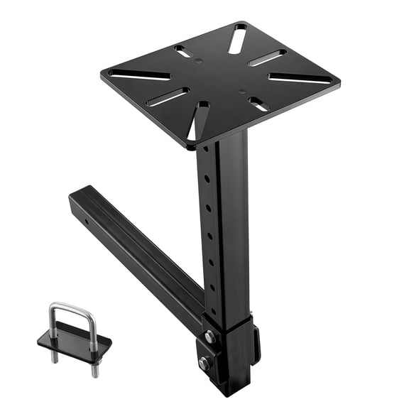 KFFKFF Hitch Mount Vise Plate, Universal Holder for 2" Receiver, Adjustable Height with 8 Levels, Durable Steel Construction, Suitable for Pipe Vises and Bench Grinders in Automotive Repairs