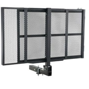 KFFKFF Hitch Mount Wheelchair Carrier 45.3" X25.6", Iron Rack with Foldable Ramp, Basket Hitch Rack with Stabilizer and Straps, 500LBS Capacity for Mobility Scooters, Fits 2" Hitch Receiver