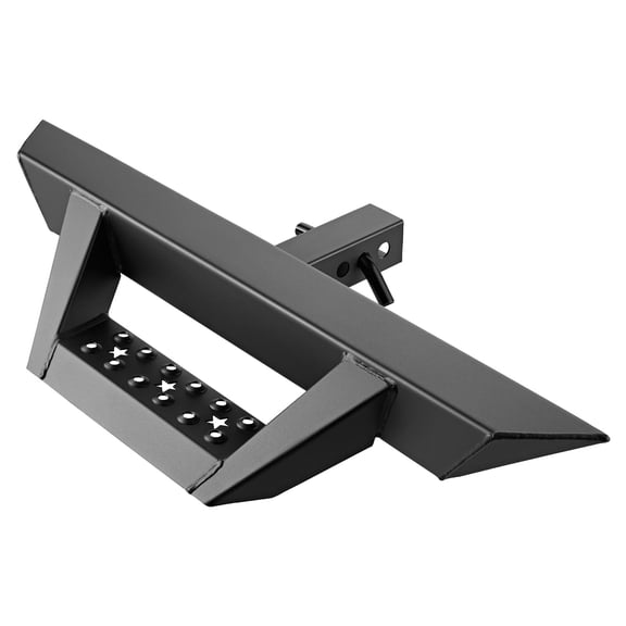 KFFKFF Hitch Step for 2-Inch Receiver, Rear Bumper Guard with 300 lbs Load Capacity, Non-Slip Design, Includes Pin Lock and Stabilizer, Compatible with Trucks, SUVs, Pickups, and Trailers