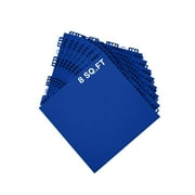 KFFKFF Hockey Training Tiles, 12 x 12 inches, Set of 8, Interchangeable Training Platform, Dance Floor Squares, Hockey Practice Gear Board for Shooting (Blue, 8 square feet per Box)