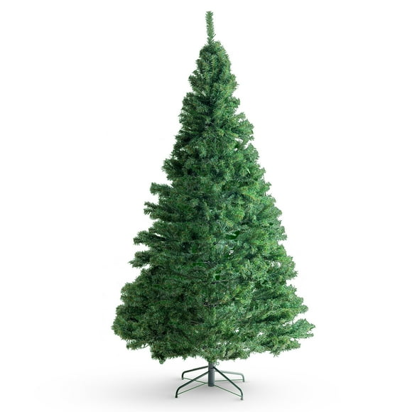 KFFKFF Christmas Tree, 7.5ft Artificial Tree with Pre-lit 550 Colorful LED Lights, 1346 Tip Count, Sturdy Metal Stand, Ideal for Festive Home, Office Parties Decor, UL Certified