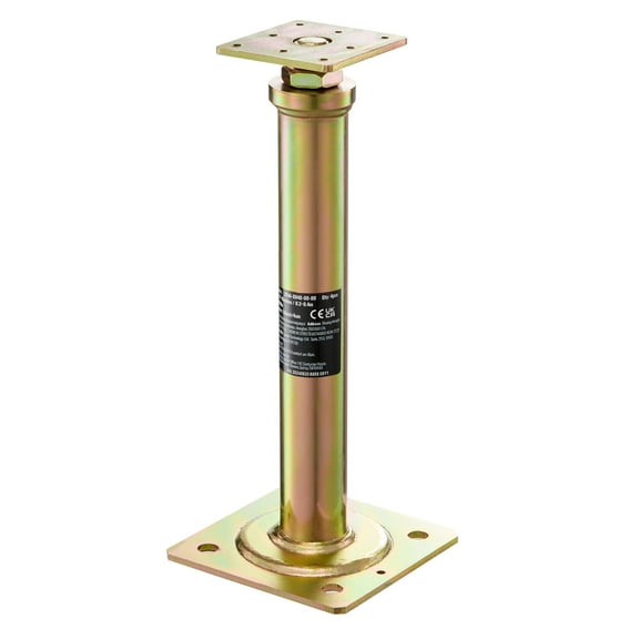 KFFKFF Home Leveling Jacks, Set of 4, Adjustable 11.6"-16" Height, Each Supports up to 2200 lbs, Basement Support Posts, Galvanized Extendable Jacks for Temporary Use