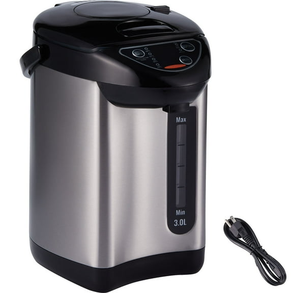 KFFKFF Hot Water Dispenser with Adjustable Temperature Settings, 304 Stainless Steel Countertop Boiler and Warmer, 3-Way Dispensing System for Tea, Coffee, and Baby Formula, 3L/102 oz Capacity