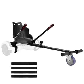 KFFKFF Hoverboard Kart Seat, Suits for most 6.5", 8", 8.5", 10" Hoverboards, Handlebar Control, Frame Length Flexibility and 220 LBS Weight Limit, Hover Board Go Kart Attachment