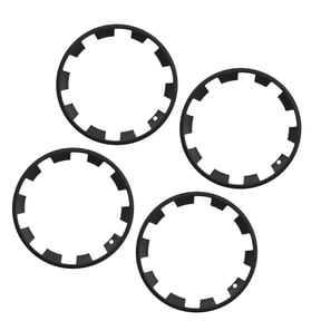 KFFKFF Hubcaps Wheel Covers for 2025 Tesla Model Y, 20 Inch Set of 4 Rim Covers, R20 Size Snap-On Car Hub Caps, Durable 10-Spoke ABS Tire Rim Caps, Matte Black Design