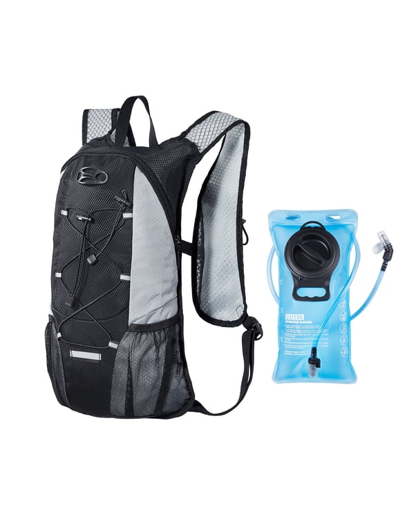 8L Hydration Backpack with 2L TPU Water Bladder, Featherweight Hiking Hunting Climbing Cycling Biking Running Backpack for Males and Females