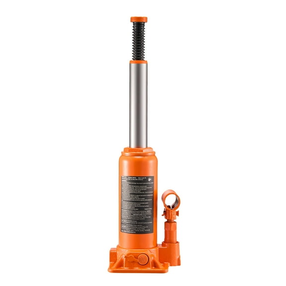 KFFKFF Hydraulic Bottle Jack, 6-Ton (13,227.6 lbs) Capacity, 7.7-14.8 Inch Lift Range, Durable Heavy-Duty Jack for Cars, SUVs, Trucks, Auto Repairs, Home Lifting, and Farm Equipment, Orange