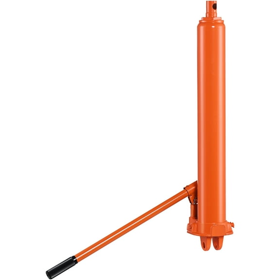 KFFKFF Hydraulic Long Ram Jack, 8-Ton Capacity Cylinder with Dual Piston Pump and Clevis Base, Designed for Engine Lifts, Garage Cranes, Shop Use, Mechanical Applications, and Farm Equipment