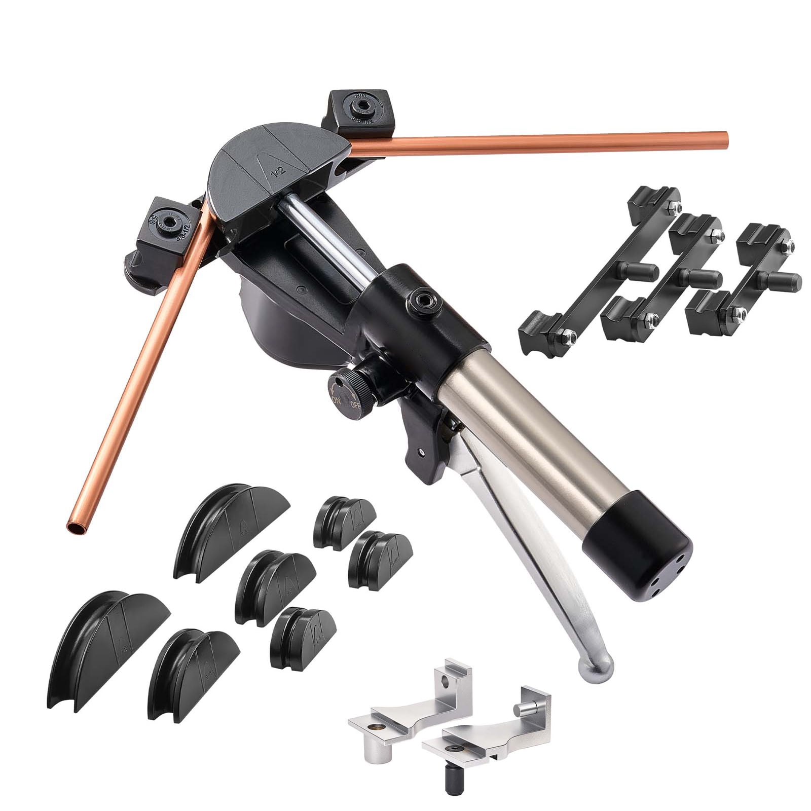 KFFKFF Hydraulic Tubing Bender Kit, 1/4 to 7/8 In, Copper Pipe Bending ...
