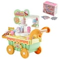 thumbnail image 1 of KFFKFF Ice Cream Cart for Kids, 27-Piece Accessory Set, Pretend Play Store with Storage Trolley, Includes Play Money, Sound & Light Features, Montessori-Inspired Ice Cream Truck Toy for Ages 3+, 1 of 9