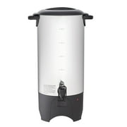 KFFKFF Industrial Coffee Pot, 50-Cup Capacity Stainless Steel Coffee Server, 1000W 110V Electric Coffee Brewing Device, Rapid Heating Water Vessel with Removabl