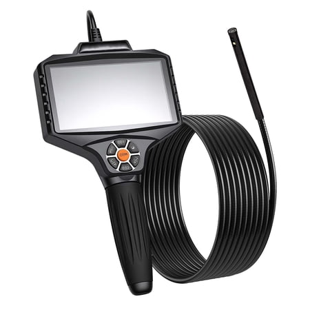 KFFKFF Industrial Endoscope with Light, 360° Rotating Probe Inspection Camera, 1080P HD Snake Scope for Wall and Automotive Engine Inspection - 16.4FT