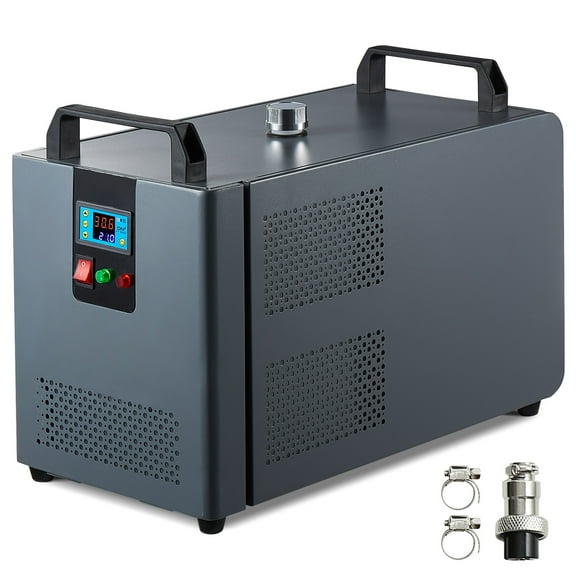 KFFKFF Industrial Water Chiller, KH-6000, 200W Cooling Unit with 12 L Tank, 7.8 L/min Flow, for CO2 Laser Engraver