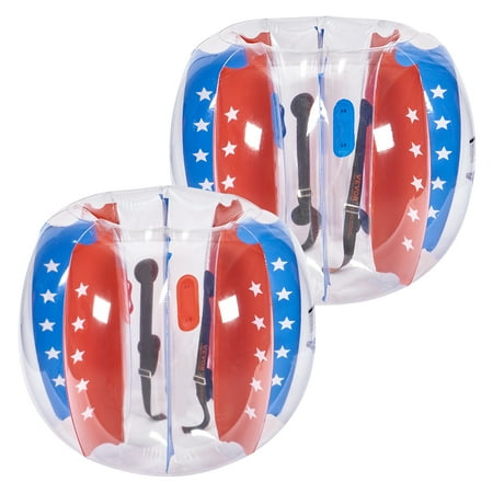 KFFKFF Inflatable Bumper Balls 2-Pack 4FT/1.2M PVC Sumo Zorb Balls for Kid & Teen