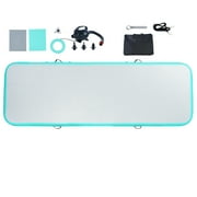 KFFKFF Inflatable Gymnastics Mat, 4-inch Thick, Tumbling Track with Electric Inflation Device, Suitable for Home, Gym, Yoga, Cheerleading, Beach, Park, Water Activities, 10 ft, Refreshing Mint Green