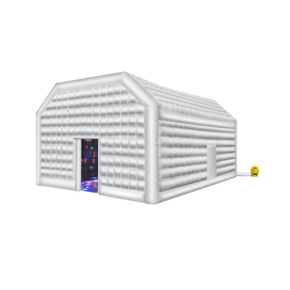 KFFKFF Inflatable Night Club 26.2 x 19.7 x 13.1 FT, Inflatable Party Tent with 1100W Air Pump, Spacious Pavilion for Celebrations and Birthdays, White