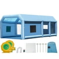 thumbnail image 1 of KFFKFF Inflatable Paint Booth, 29.5x15.7x11.8 ft, Includes 950W+750W Blowers, Air Filtration, Ideal for Big Trucks, Vans, Machinery, 1 of 9