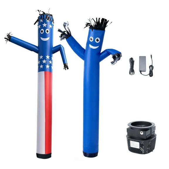 KFFKFF Inflatable Tube Man with Blower, 6 ft Tall, Waving Wind Dancing Tube Guy with 1/15 HP IPX3 Waterproof Blower Fan, for Outdoor Advertising, Business, or Party Decoration