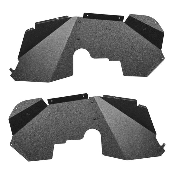 KFFKFF Inner Fender Liner, Front Fender Liner Compatible with 2007-2018 Jeeps JK/JKU 2/4 Doors, Steel Mud Guards with Bolt-On Design, Wheel Well Covers with Scratch-Resistant Finish