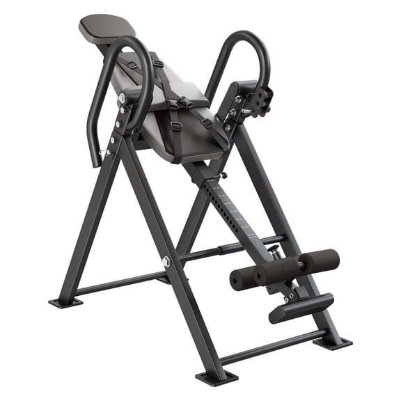 KFFKFF Inversion Table, 300 lbs Capacity Heavy-Duty Back Stretcher, Adjustable Inverted Table with Stable Frame, Dual-Roller Lock Mechanism, Decompression Support for Shoulders, Neck, Back, and Knees