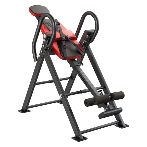 KFFKFF Inversion Table with 300 lbs Capacity, Heavy-Duty Back Stretcher, Stable Structure, Dual-Roller Locking System, and Decompression Support for Shoulders, Neck, Back, and Knees