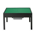 thumbnail image 1 of KFFKFF Kids Wooden Activity Table with Double-Sided Tabletop, Multi-Functional Play Table for Building Blocks, Includes 2 Storage Bins, Suitable for Children Aged 3+, Spacious Design, 1 of 8