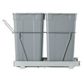thumbnail image 1 of KFFKFF Kitchen Cabinet Pullout Garbage Bin, 27QTx2 Dual Under Sink Waste Disposal and Recycling Unit, Under Counter Trash Holder, Equipped with Robust Metal Full Slide Mechanism and Handle, 1 of 9