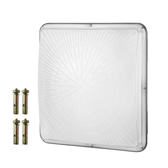 KFFKFF LED Canopy Illumination, 150W, 16500LM with 5000K Daylight, Ideal for Outdoor Use in Gas Stations, Warehouses, Garages, Streets, Shops, and Hotels, 12.4" x 12.4" Surface Mounted Ceiling Light