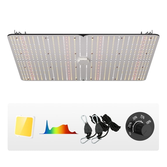 KFFKFF LED Grow Light Greenhouse Growing Light 400W Full Spectrum Indoor Plants