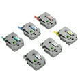 thumbnail image 1 of KFFKFF Label Maker Tape, 6-Pack, 0.47 in / 12 mm Colored Label Refills Compatible with Brother P-Touch Models, Suitable Replacement for TZe-131, TZe-231, TZe-431, TZe-531, TZe-631, TZe-731, 1 of 9