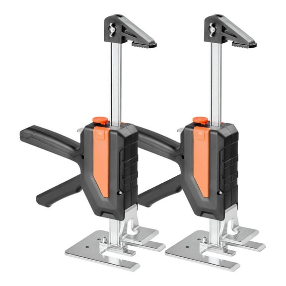 KFFKFF Labor-Saving Arm Jack, Set of 2, 440 lbs Load Capacity, Lifts Up to 7.7", Metal Hand Lifting Tool with Magnetic Level, Dual Adjustment Modes, Ideal for Doors, Windows, Furniture