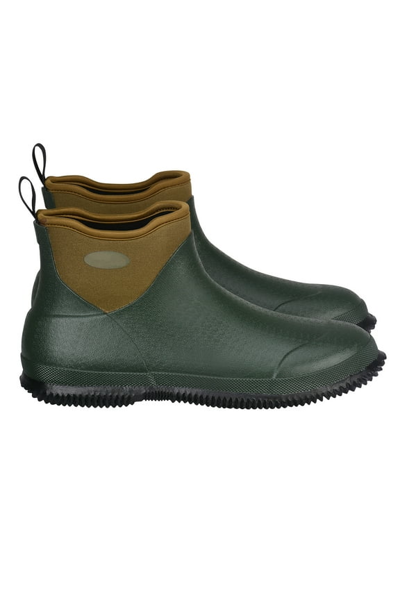 Ladies' Patio Footwear, Water-Resistant Angling Weather Boots, Non-Slip Short Rubber Boots, Horticulture Insulated Muck Boots, Neoprene Rubber, Compact & Sturdy, for Industrial, Agricultural