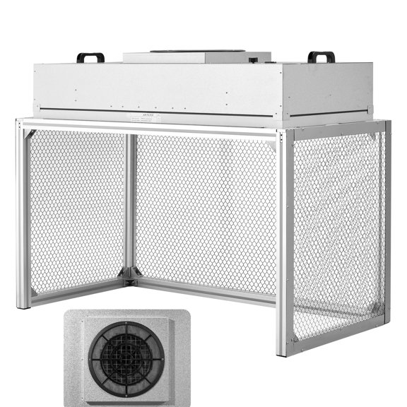 KFFKFF Laminar Flow Hood,24.02 x 46.06 x 27.36inch Workspace, Fan Filter Unit with HEPA-14 and G1 Pre-Filter,Complies with Class 100/ISO 5 Clean Room Standards,Ideal for Labs and Mushroom Cultivation