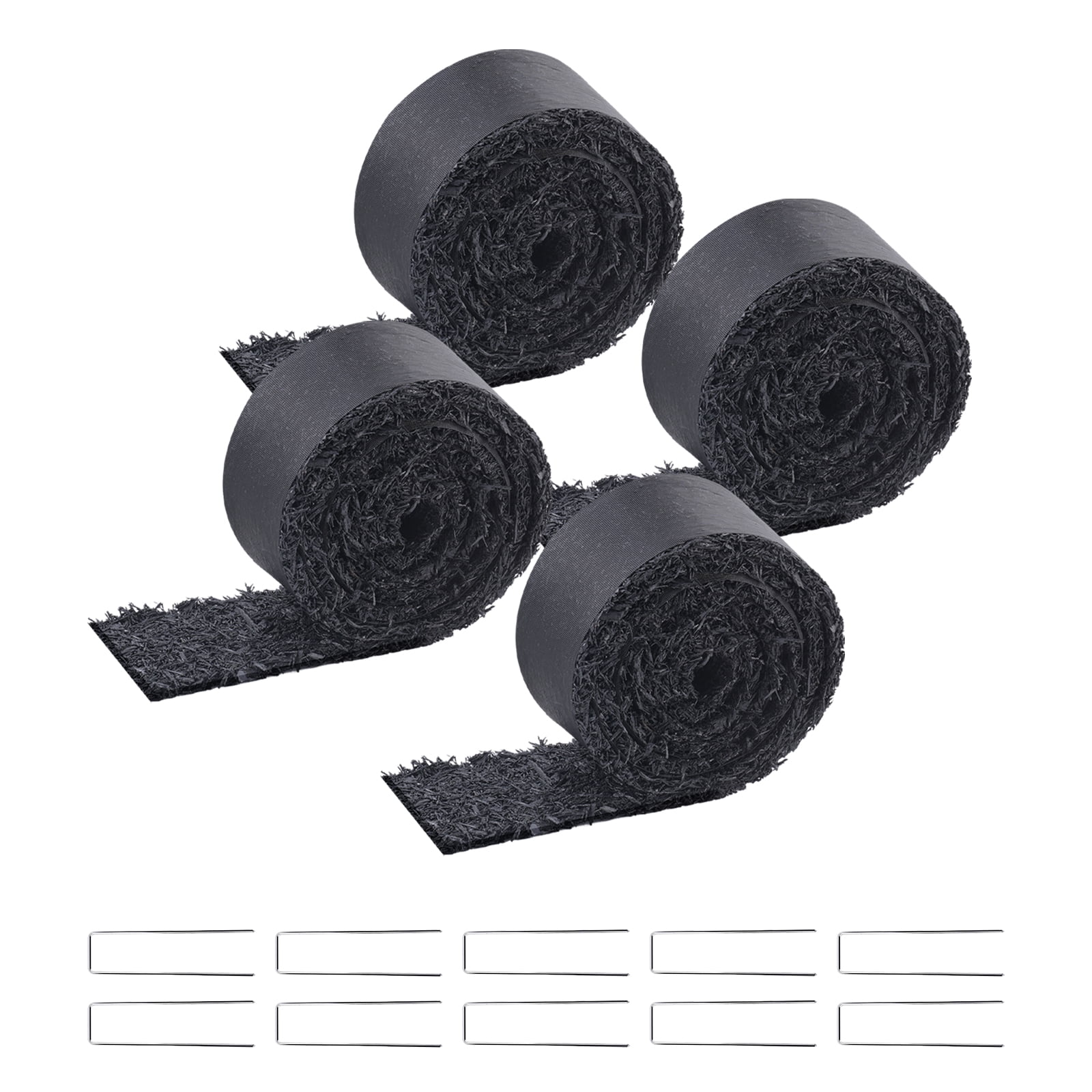KFFKFF Landscaping Rubber Mulch, Set of 4 Recycled Rubber Mulch Mats ...