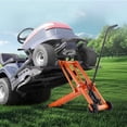 thumbnail image 1 of KFFKFF Lawn Mower Lift Jack, Supports up to 500 Lbs, Robust Carbon Steel Grass Cutter Elevator, Modifiable Portable Grass Cutter Lifter for Zero Turn Grass Cutters, Orange, 1 of 9