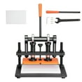 thumbnail image 1 of KFFKFF Leather Cutting Machine, 0.47" Pressure Stroke Leather Embossing Machine, 10.2" X 4.7" Dual Guide Shafts Die Cut Machine for for Leather and Paper Craft Cutter Pattern Mold Stamping, 1 of 9
